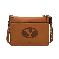 Fossil  BYU Cougars Taryn Leather Crossbody Bag