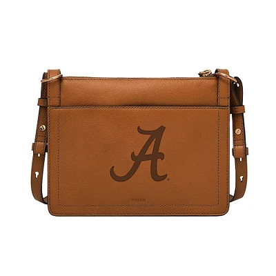 Fossil  Alabama Crimson Tide Taryn Leather Crossbody Bag