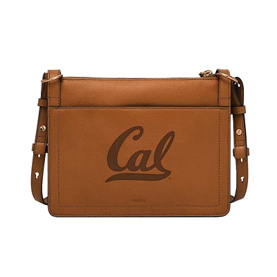 Fossil  Cal Bears Taryn Leather Crossbody Bag