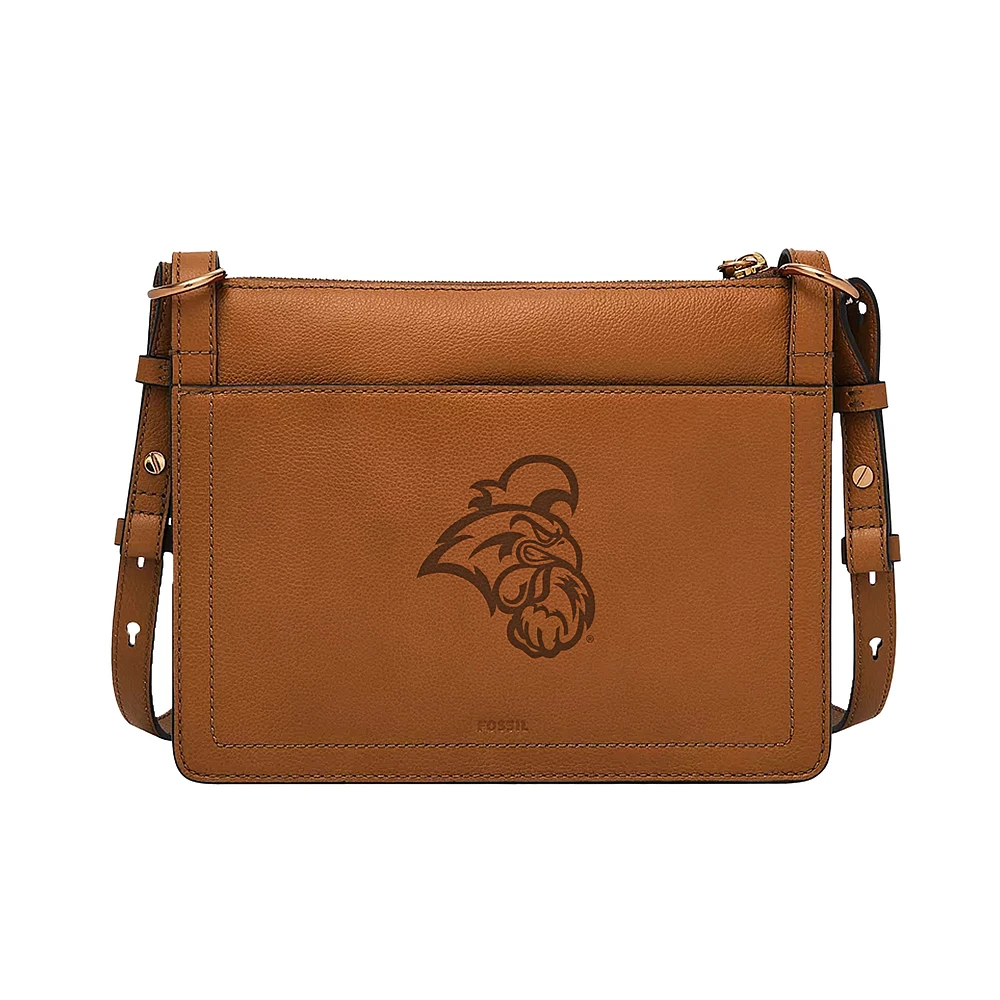 Fossil Coastal Carolina Chanticleers Taryn Leather Crossbody Bag