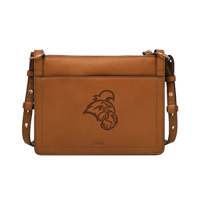 Fossil  Coastal Carolina Chanticleers Taryn Leather Crossbody Bag