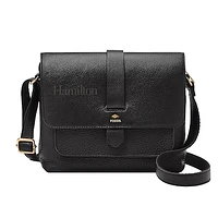 Fossil  Black Hamilton Continentals Kinley Leather Small Crossbody Bag
