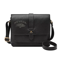 Fossil  Black Nevada Wolf Pack Kinley Leather Small Crossbody Bag