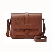 Fossil  Brown Saint Mary's Belles Kinley Leather Small Crossbody Bag