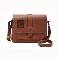 Fossil  Brown Saint Rose Golden Knights Kinley Leather Small Crossbody Bag