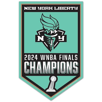 WinCraft New York Liberty 2024 WNBA Finals Champions 11" x 17" Wood Sign