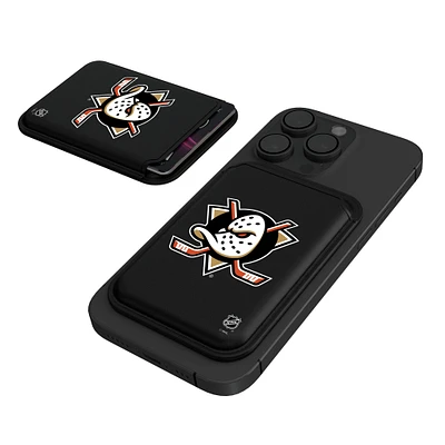Keyscaper  Black Anaheim Ducks Magnetic Credit Card Wallet