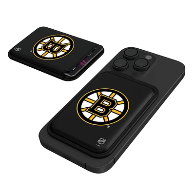 Keyscaper  Black Boston Bruins Magnetic Credit Card Wallet