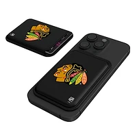 Keyscaper  Black Chicago Blackhawks Magnetic Credit Card Wallet