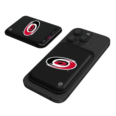 Keyscaper  Black Carolina Hurricanes Magnetic Credit Card Wallet