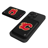 Keyscaper  Black Calgary Flames Magnetic Credit Card Wallet