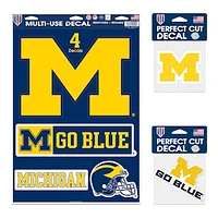 WinCraft Michigan Wolverines Decal Variety Pack