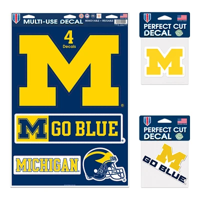 WinCraft Michigan Wolverines Decal Variety Pack