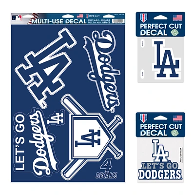 WinCraft Los Angeles Dodgers Decal Variety Pack