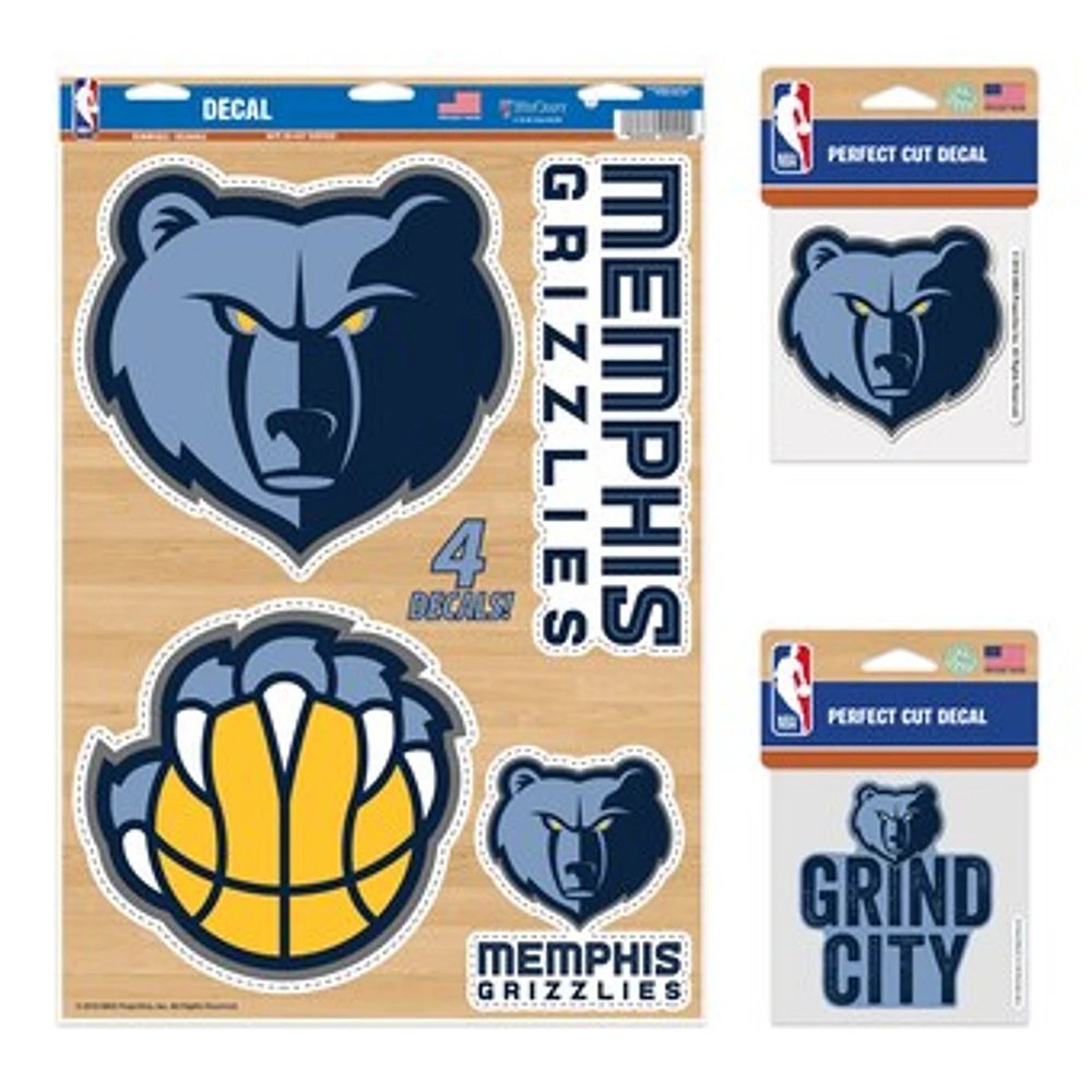 WinCraft Memphis Grizzlies Decal Variety Pack