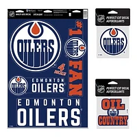 WinCraft Edmonton Oilers Decal Variety Pack