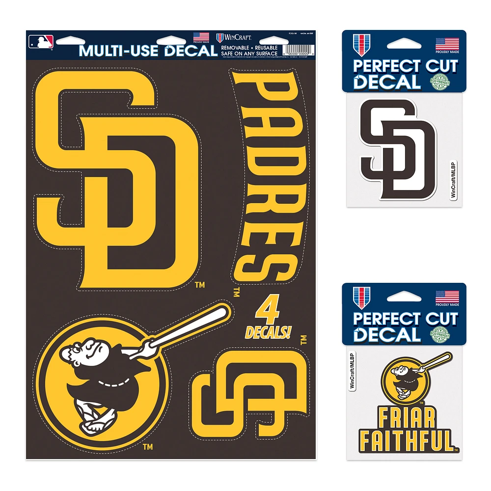 WinCraft San Diego Padres Decal Variety Pack