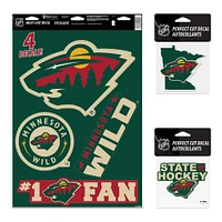 WinCraft Minnesota Wild Decal Variety Pack