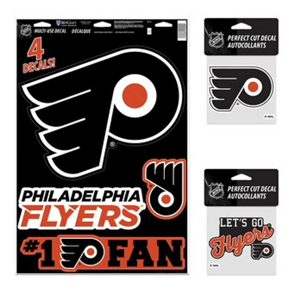 WinCraft Philadelphia Flyers Decal Variety Pack