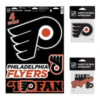 WinCraft Philadelphia Flyers Decal Variety Pack