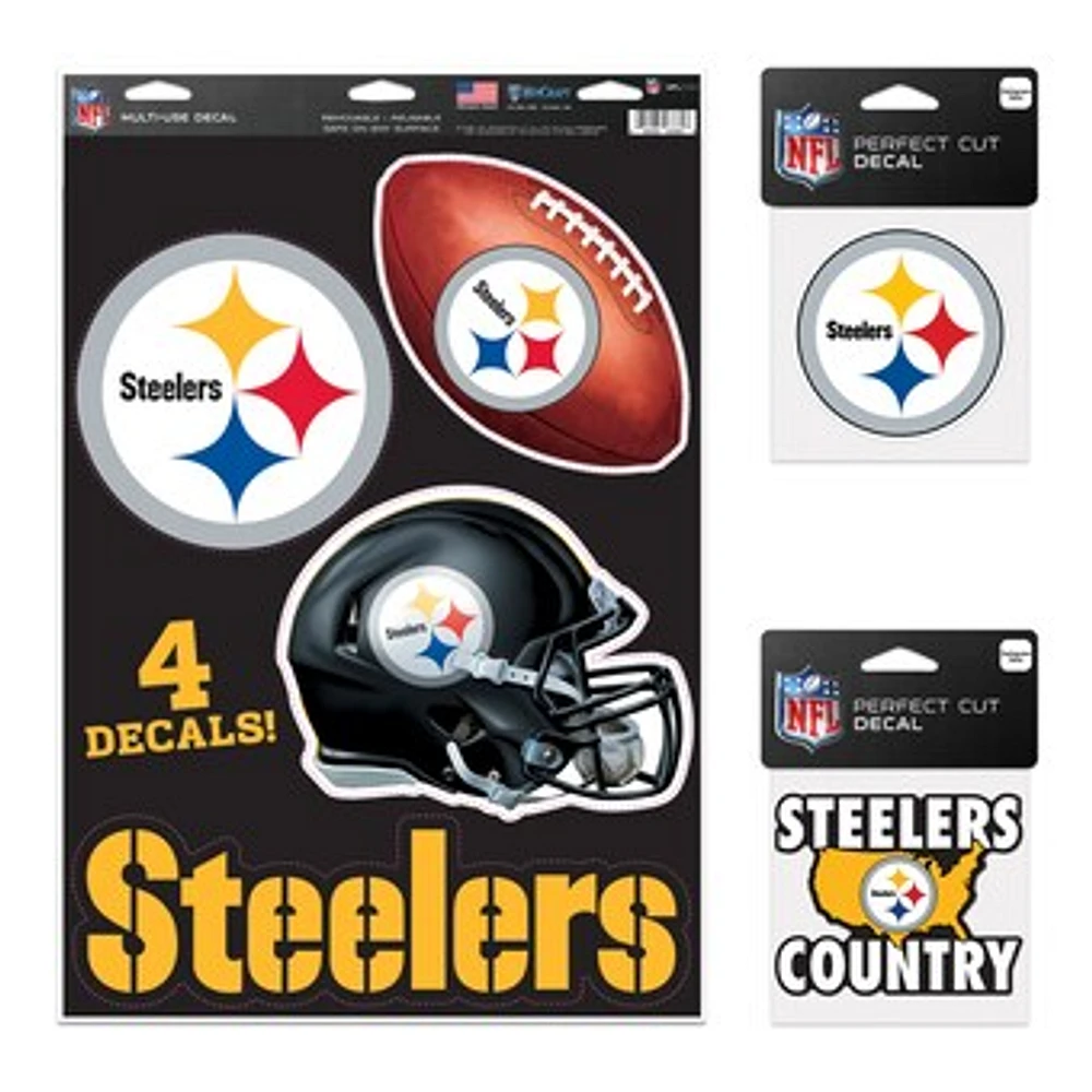 WinCraft Pittsburgh Steelers Decal Variety Pack