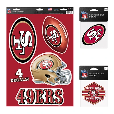 WinCraft San Francisco 49ers Decal Variety Pack