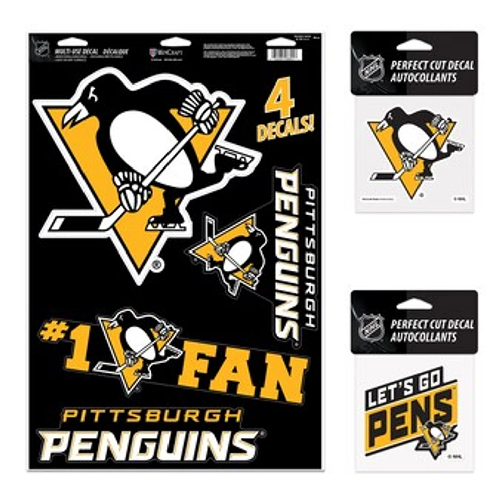 WinCraft Pittsburgh Penguins Decal Variety Pack