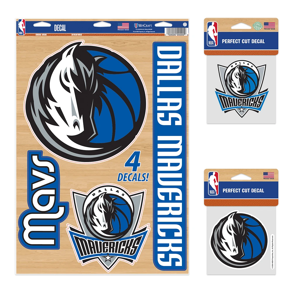 WinCraft Dallas Mavericks Decal Variety Pack