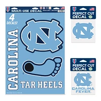 WinCraft North Carolina Tar Heels Decal Variety Pack