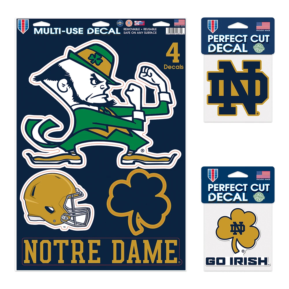 WinCraft Notre Dame Fighting Irish Decal Variety Pack