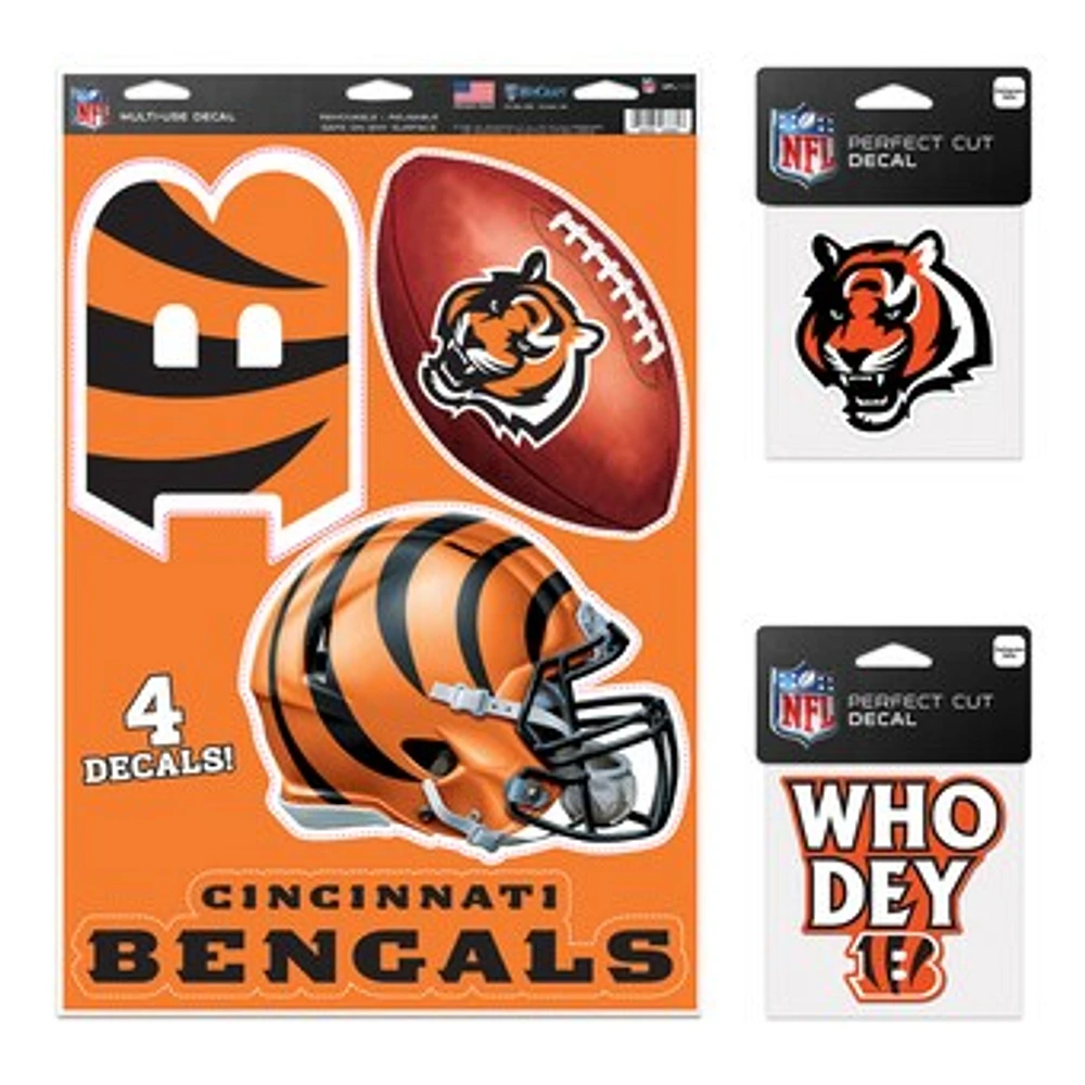 WinCraft Cincinnati Bengals Decal Variety Pack