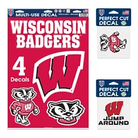 WinCraft Wisconsin Badgers Decal Variety Pack