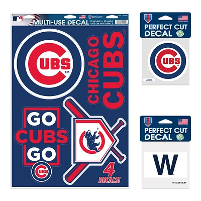 WinCraft Chicago Cubs Decal Variety Pack