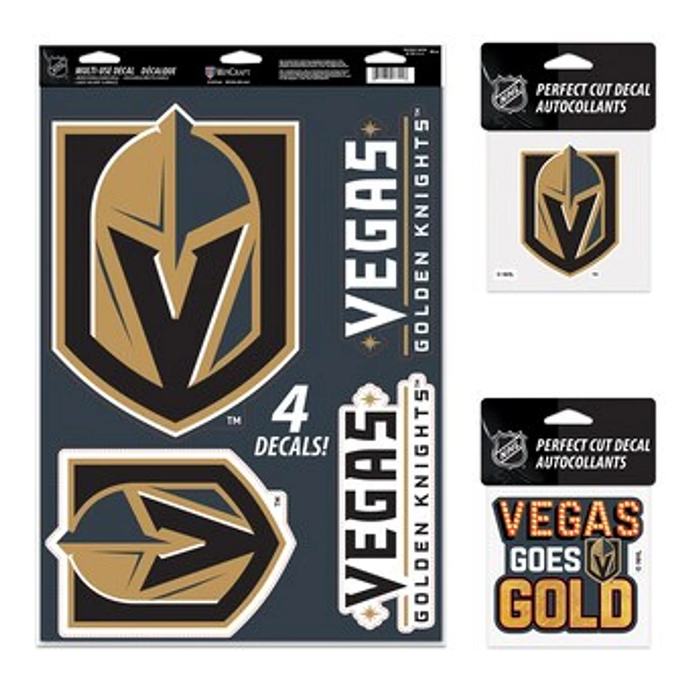 WinCraft Vegas Golden Knights Decal Variety Pack