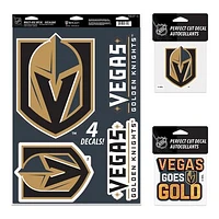 WinCraft Vegas Golden Knights Decal Variety Pack