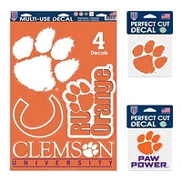 WinCraft Clemson Tigers Decal Variety Pack