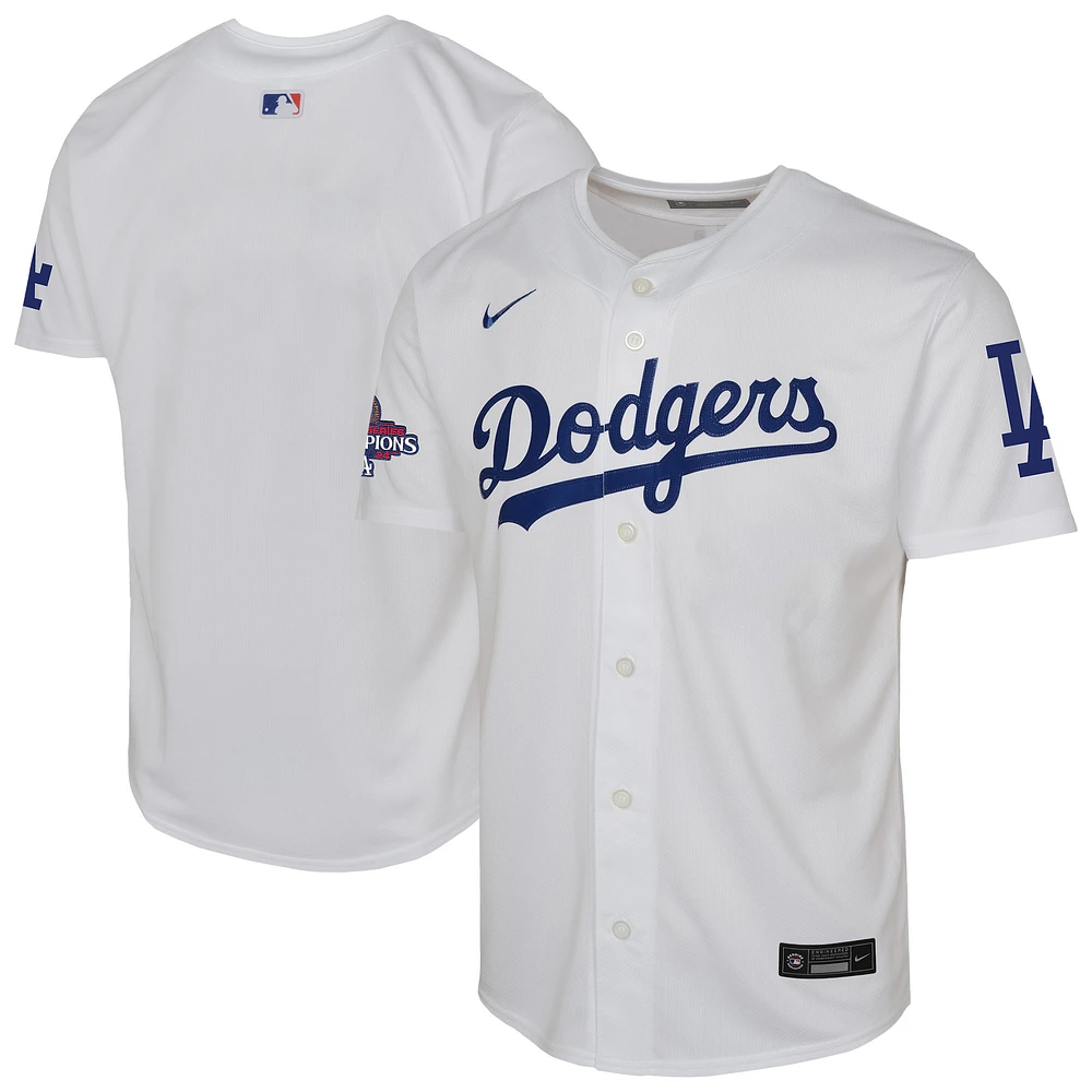 Youth Nike  White Los Angeles Dodgers 2024 World Series Champions Home Limited Jersey