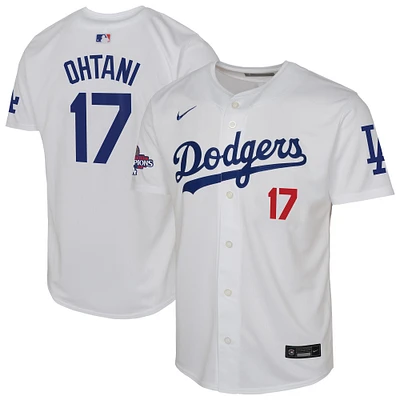 Youth Nike Shohei Ohtani White Los Angeles Dodgers 2024 World Series Champions Limited Player Jersey