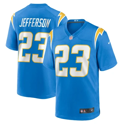 Men's Nike Tony Jefferson  Powder Blue Los Angeles Chargers Team Game Jersey