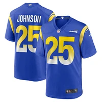 Men's Nike Quindell Johnson  Royal Los Angeles Rams Team Game Jersey