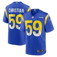 Men's Nike Geron Christian  Royal Los Angeles Rams Team Game Jersey