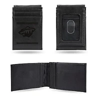 Black Minnesota Wild Front Pocket Wallet