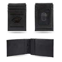 Black Minnesota Wild Front Pocket Wallet