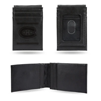 Black Montreal Canadiens Front Pocket Wallet