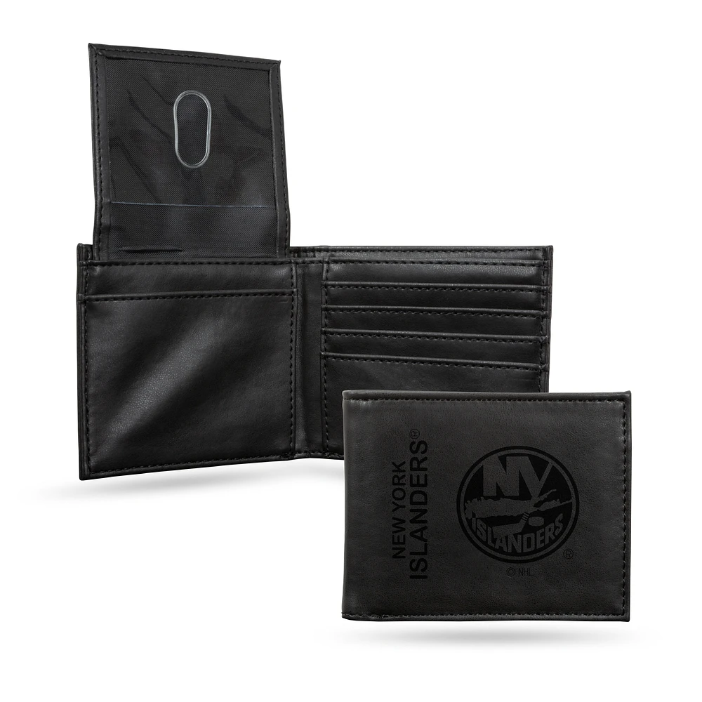 New York Islanders Laser Engraved Billfold Wallet