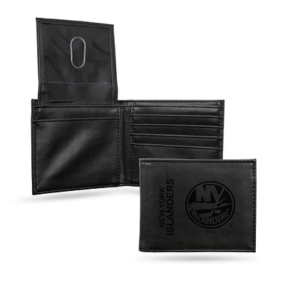 New York Islanders Laser Engraved Billfold Wallet