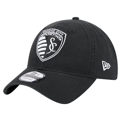 Men's New Era  Black Sporting Kansas City 2025 Kickoff 9TWENTY Adjustable Hat