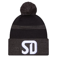 Men's New Era  Navy San Diego FC 2025 Kickoff Cuffed Knit Hat with Pom