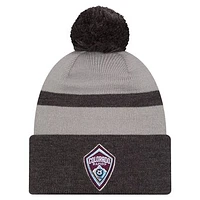 Men's New Era  Black Colorado Rapids 2025 Kickoff Cuffed Knit Hat with Pom