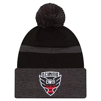 Men's New Era  Black D.C. United 2025 Kickoff Cuffed Knit Hat with Pom